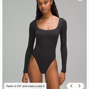 Lululemon Wundermost Ultra-Soft Nulu Square-Neck Long-Sleeve Bodysuit